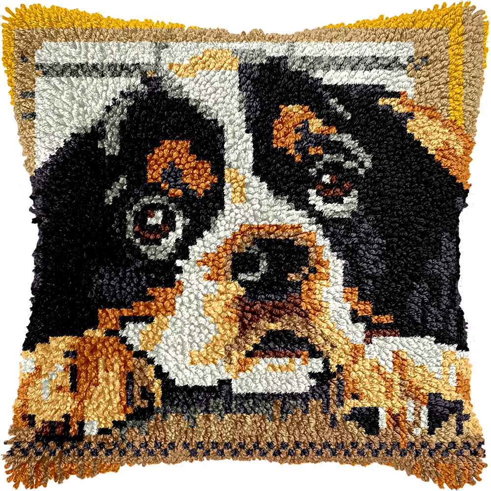 Kit ganchillo fundas cojín animales – Perro tigre caballo - imagen 5