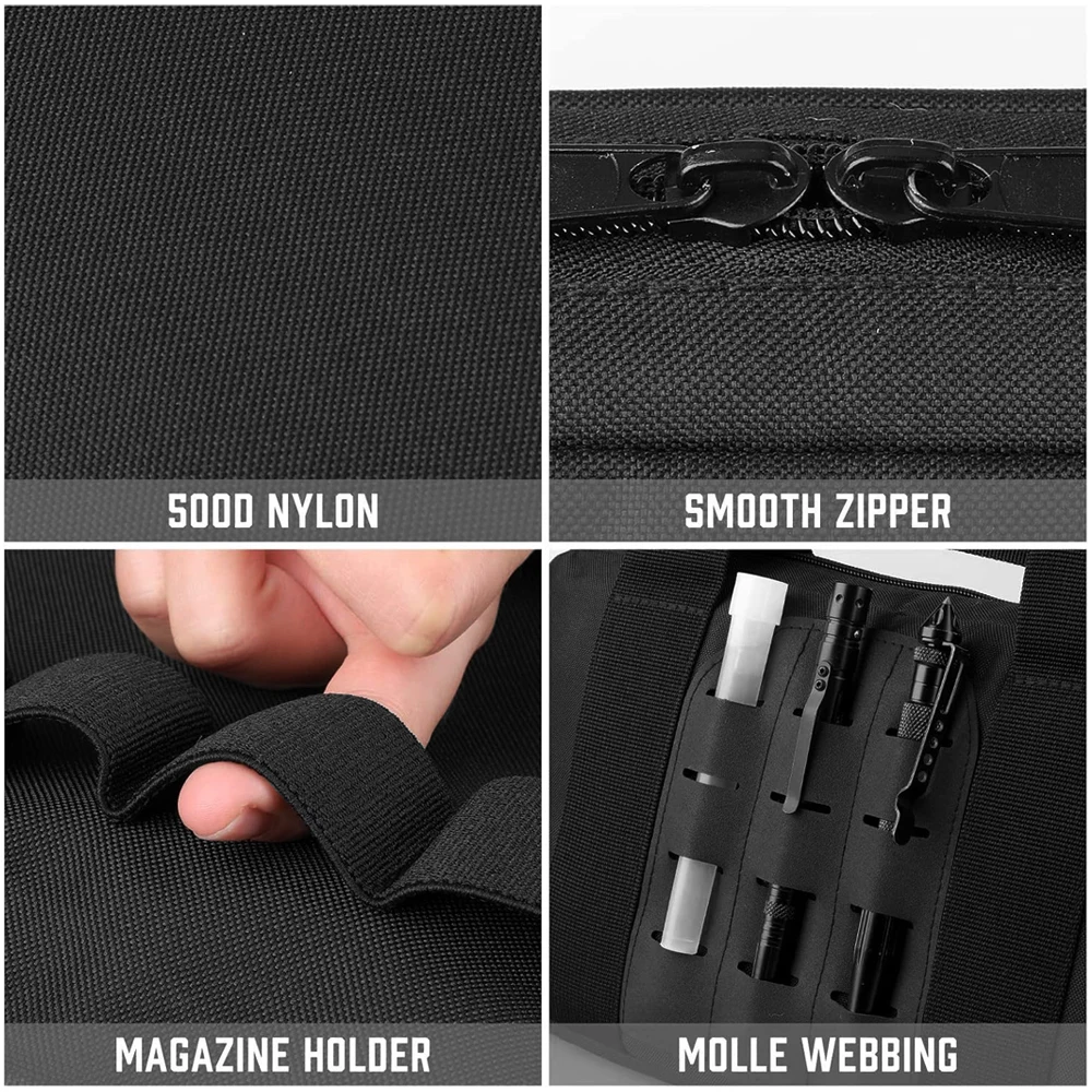 Funda táctica acolchada para pistola de tiro con portacargadores - imagen 2