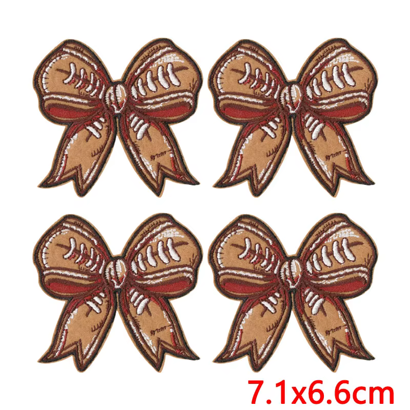 Parche bordado termoadhesivo lazo casco fútbol – para ropa y mochilas - imagen 5