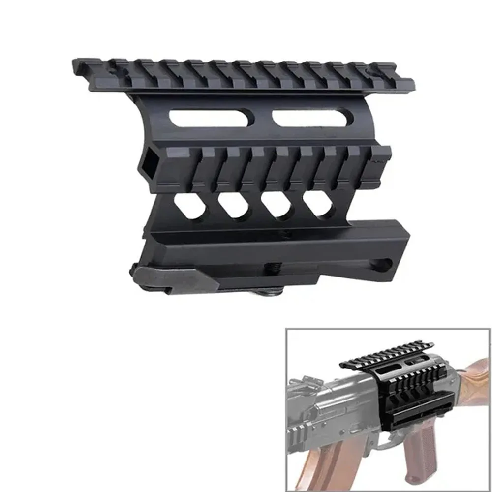 Montura lateral táctica AK con riel Picatinny MI QD para caza
