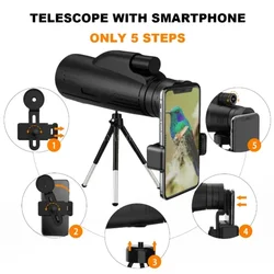 Monocular de visión nocturna para caza, observación y viaje