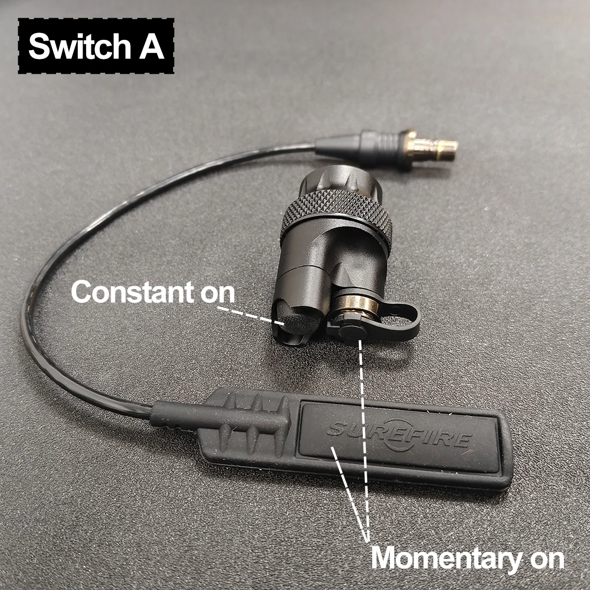 Interruptor remoto dual compatible con linternas SureFire M600/M300