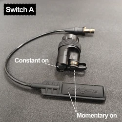 Interruptor remoto dual compatible con linternas SureFire M600/M300