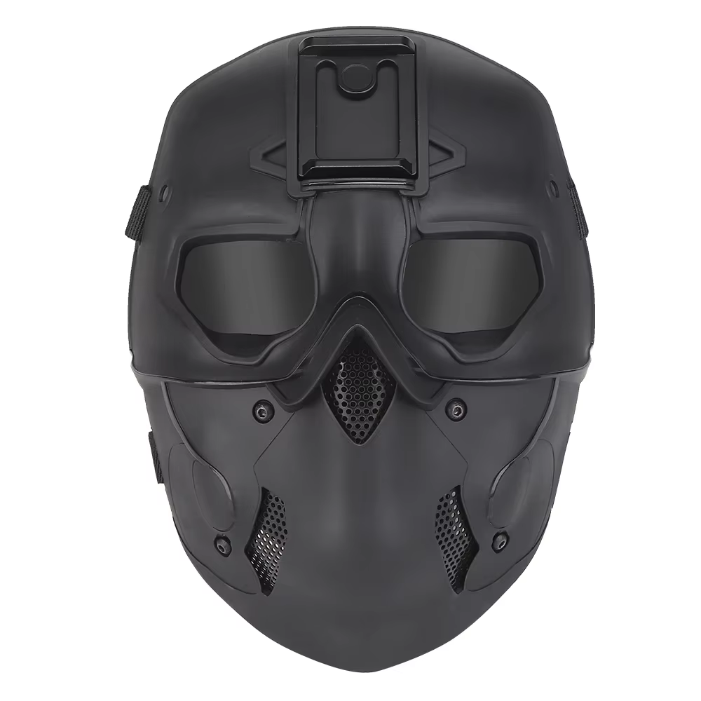 Máscara táctica gris completa - calavera para paintball y cosplay - imagen 2