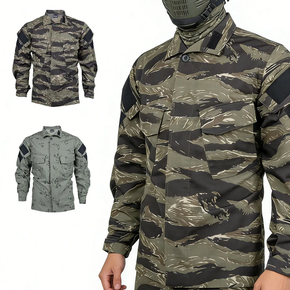 Chaqueta de camuflaje en estilo campo
