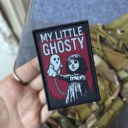 MY LITTLE GHOSTY Parche táctico moral con gancho y bucle para ropa