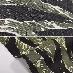 Tela Oxford 1000D de Camuflaje Tigre con Revestimiento PU