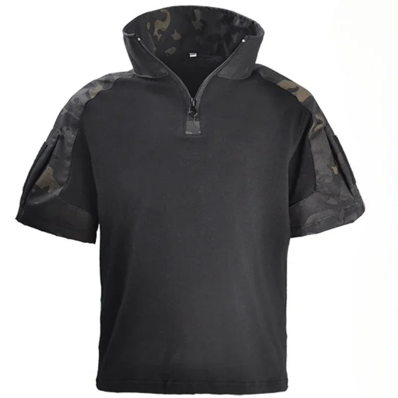 Conjuntos tácticos infantiles camuflaje Airsoft camiseta corta