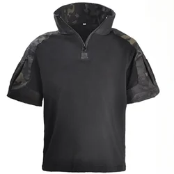 Conjuntos tácticos infantiles camuflaje Airsoft camiseta corta