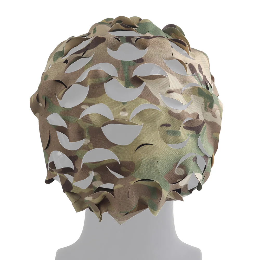 Funda táctica para casco camuflaje malla 3D corte láser Airsoft - imagen 2