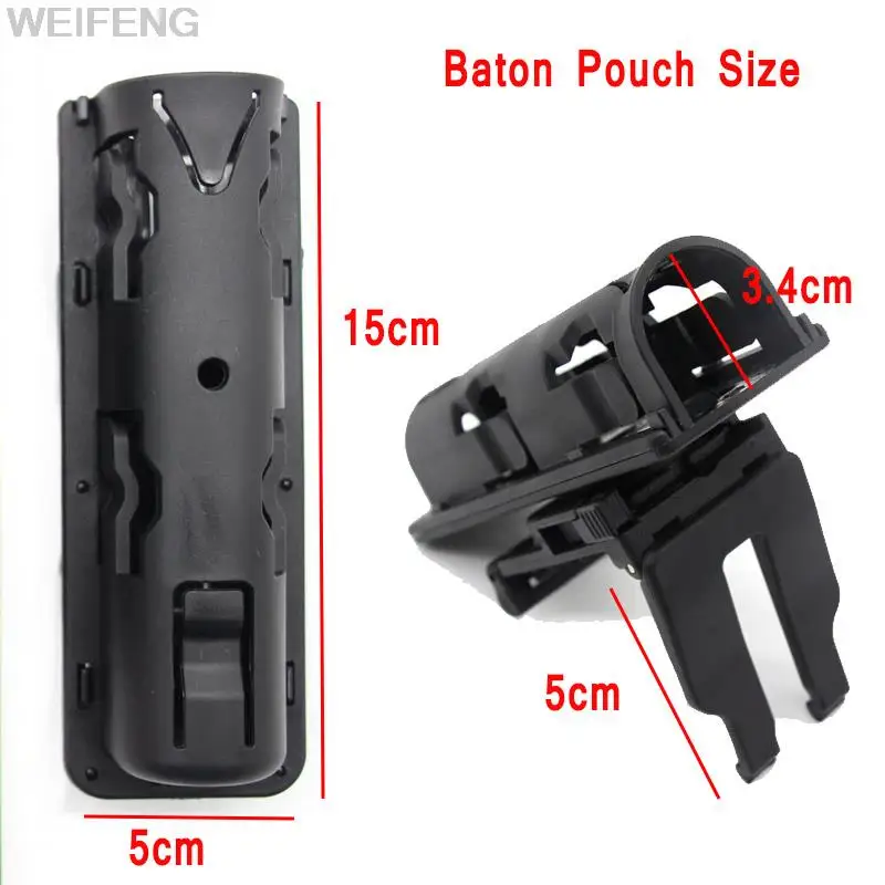 Funda MOLLE giratoria 360° para bastón táctico – Clip cinturón - imagen 3