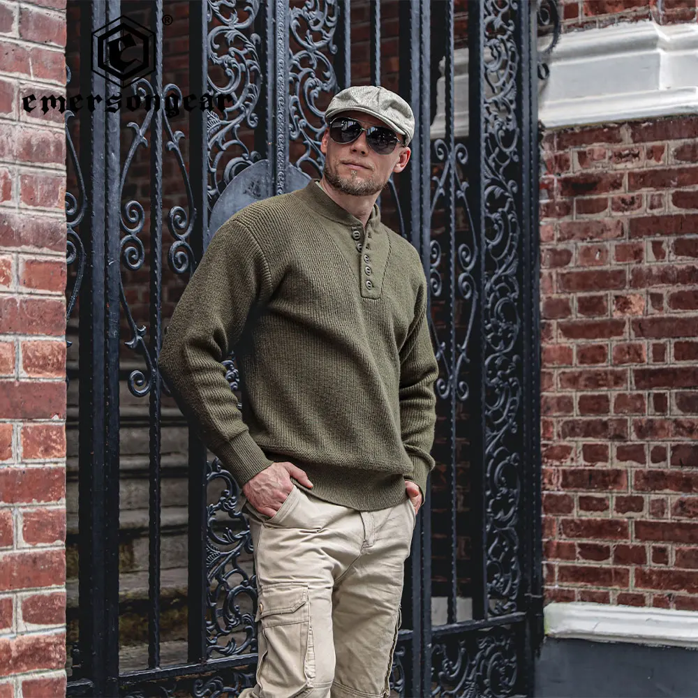 Emersongear Sudadera táctica de cuello alto con capucha cortaviento - imagen 3