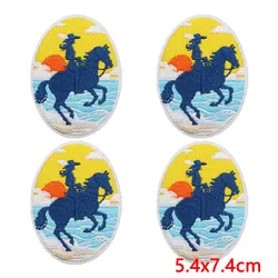 Parche termoadhesivo bordado vaquero costero para jeans y surf