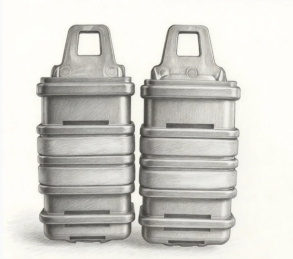 Portacargador ABS de plástico rígido para airsoft y wargame