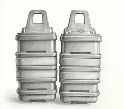 Portacargador ABS de plástico rígido para airsoft y wargame