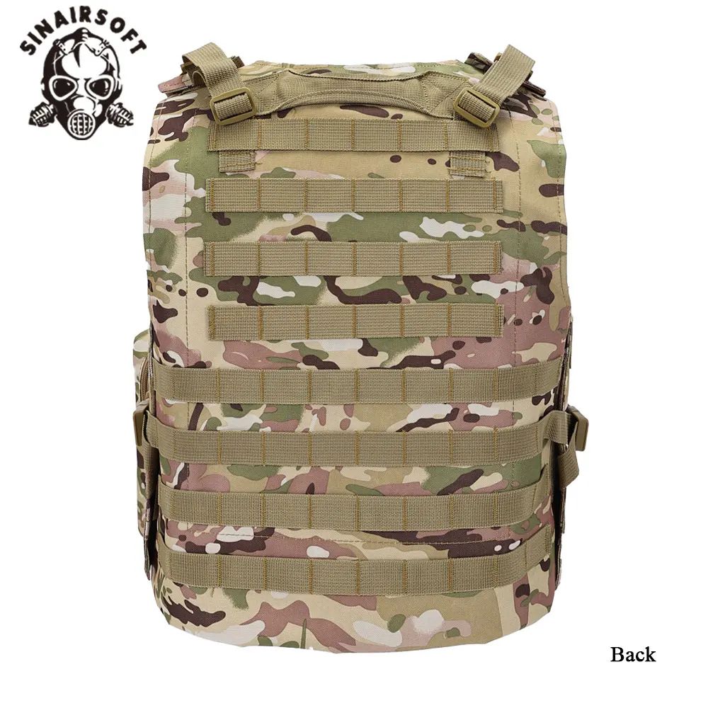 SINAIRSOFT chaleco táctico portaplacas MOLLE nylon anfibio - imagen 3