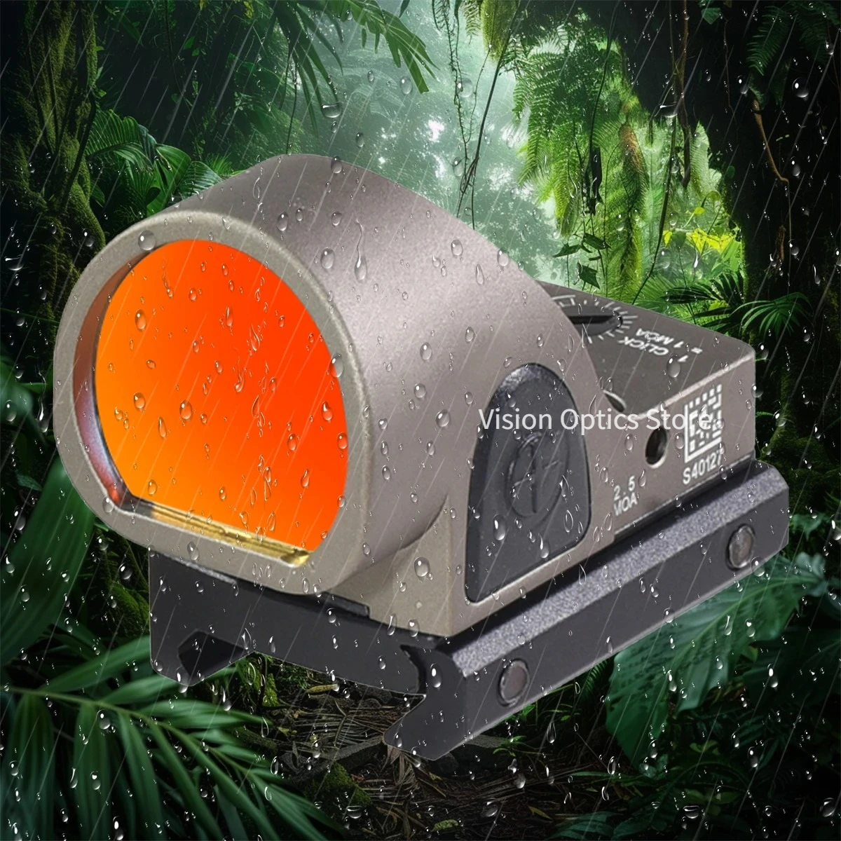Mira táctica SR de punto rojo ajustable para caza y airsoft - imagen 4
