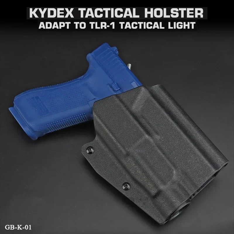 Funda táctica Kydex Glock con liberación rápida y para linterna - imagen 4