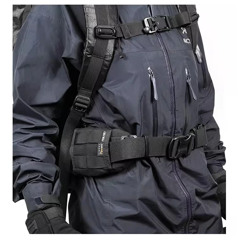 Mochila táctica MOLLE con pretina y cinturón descompresión - imagen 5