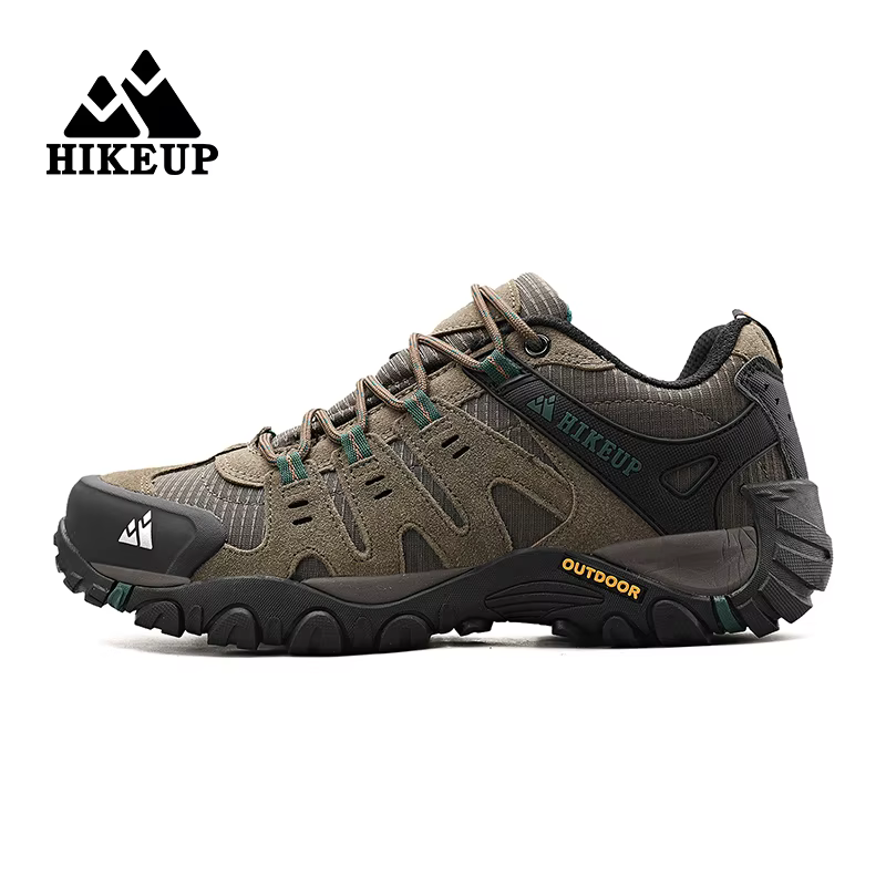 HIKEUP Zapatos tácticos piel de ante – Senderismo caza hombre - imagen 4