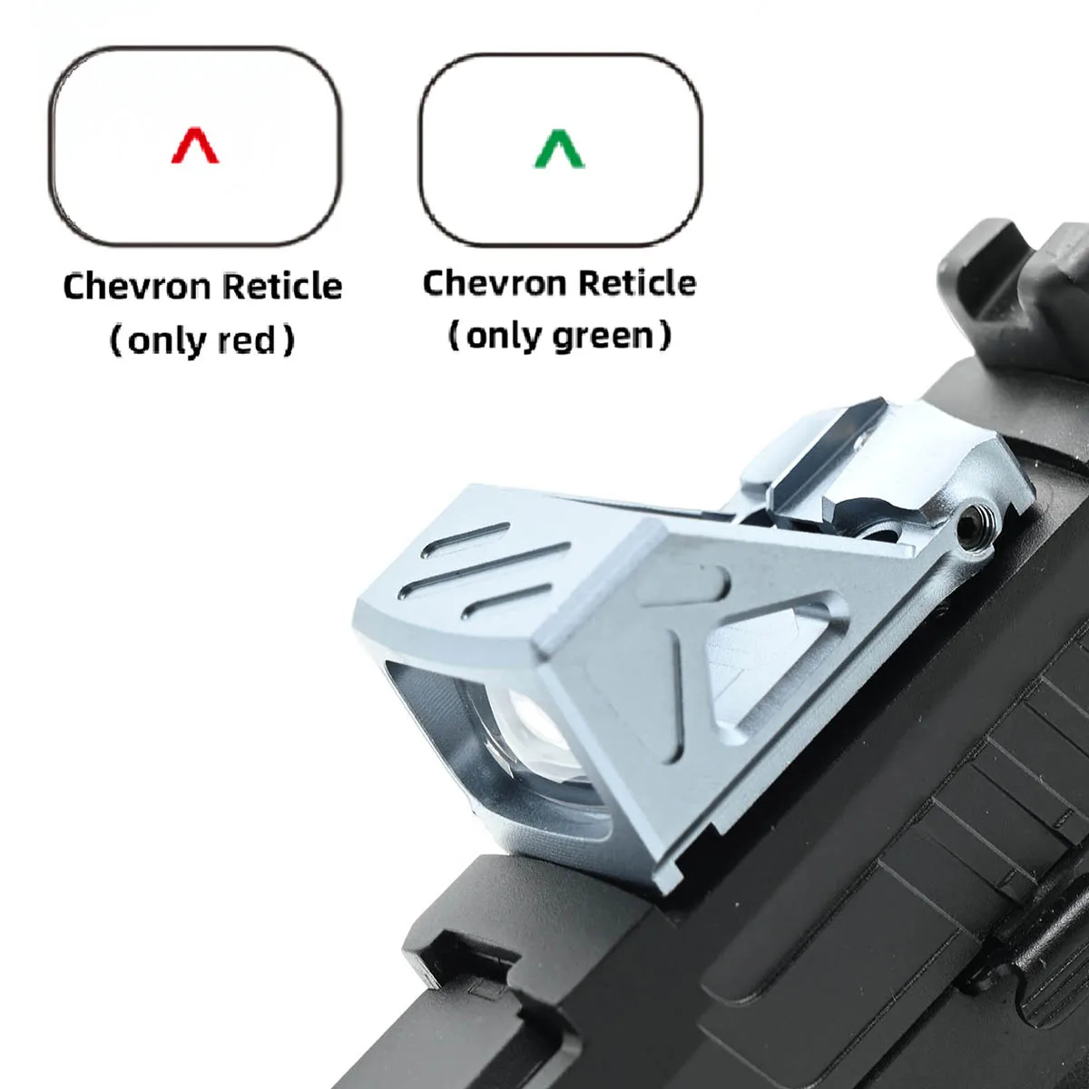 Mira red dot compacta táctica fotosensible para caza y airsoft - imagen 4