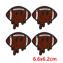 Parche termoadhesivo fútbol lazo y casco bordado para coser