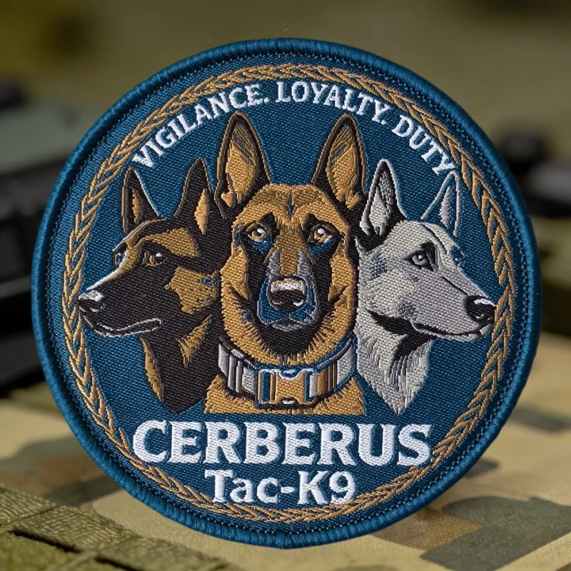 Tac-K9 Cerberus parche táctico moral con gancho y bucle para chaleco - imagen 2