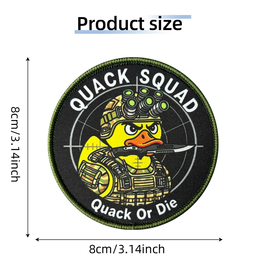 Morale Quack Squad Duck NVG parche táctico velcro mochila o chaleco - imagen 5