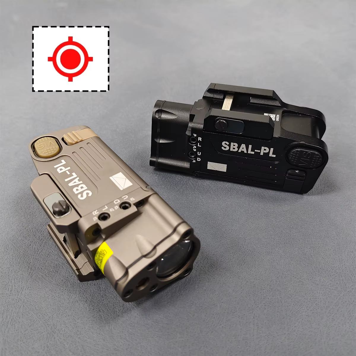 SBAL PL Linterna táctica con puntero láser rojo para exterior - imagen 2