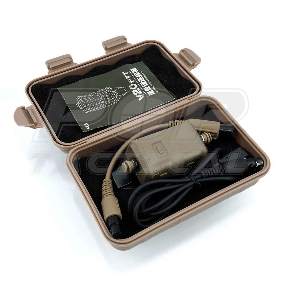 FCS Tactical V20 PTT – Pulsador comunicación táctica auriculares - imagen 3