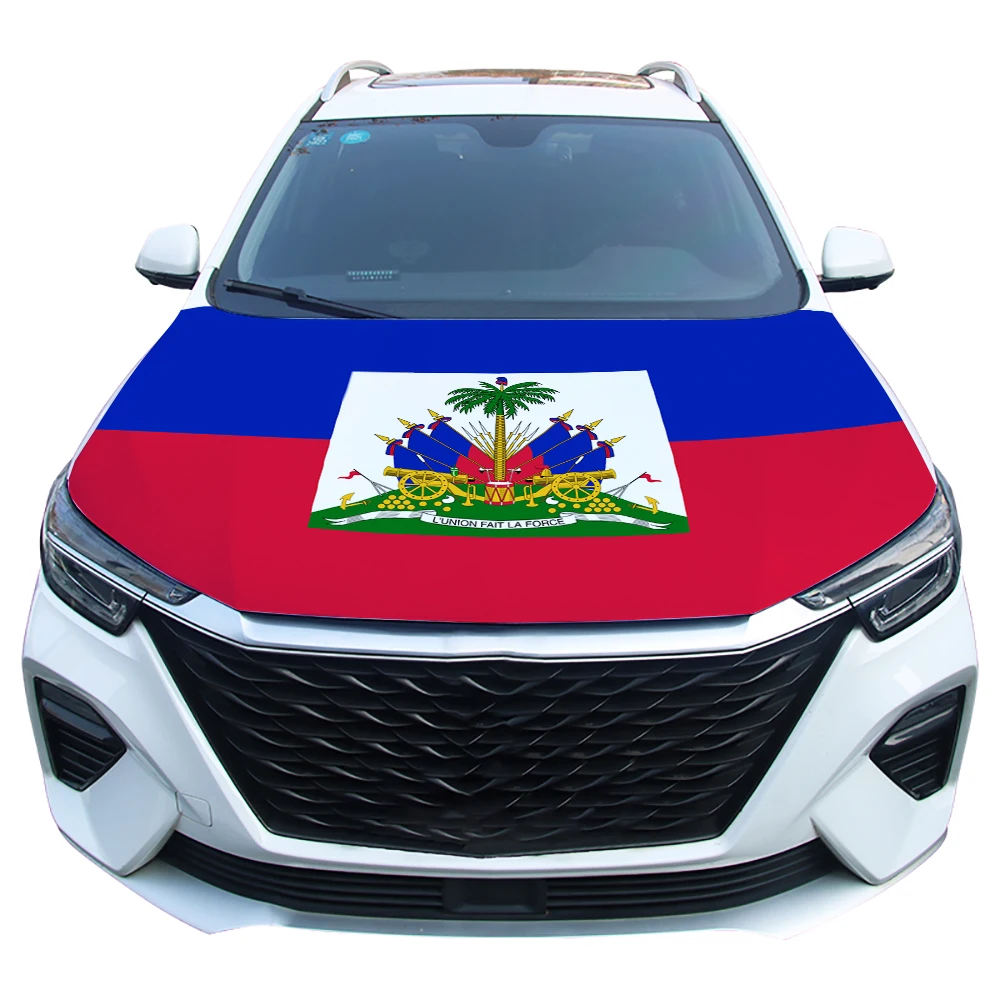 Funda para capó coche bandera de Haití para decoración exterior - imagen 4