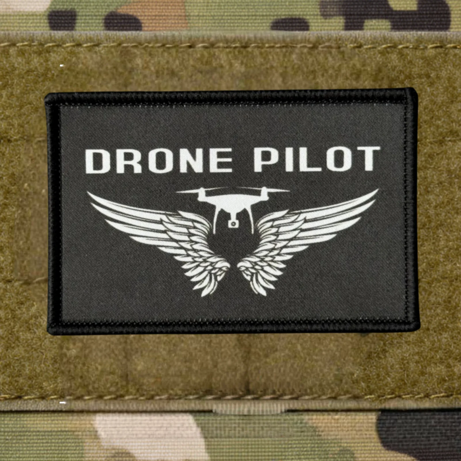 Parche táctico de piloto de dron con cierre de velcro - imagen 2