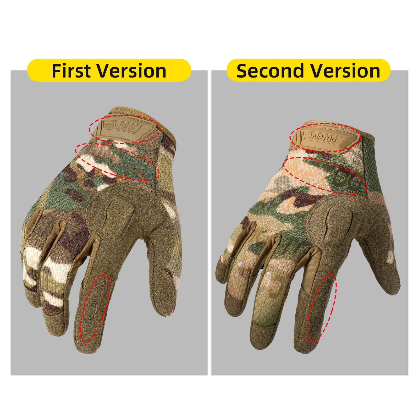Guantes tácticos mvptoo en uso