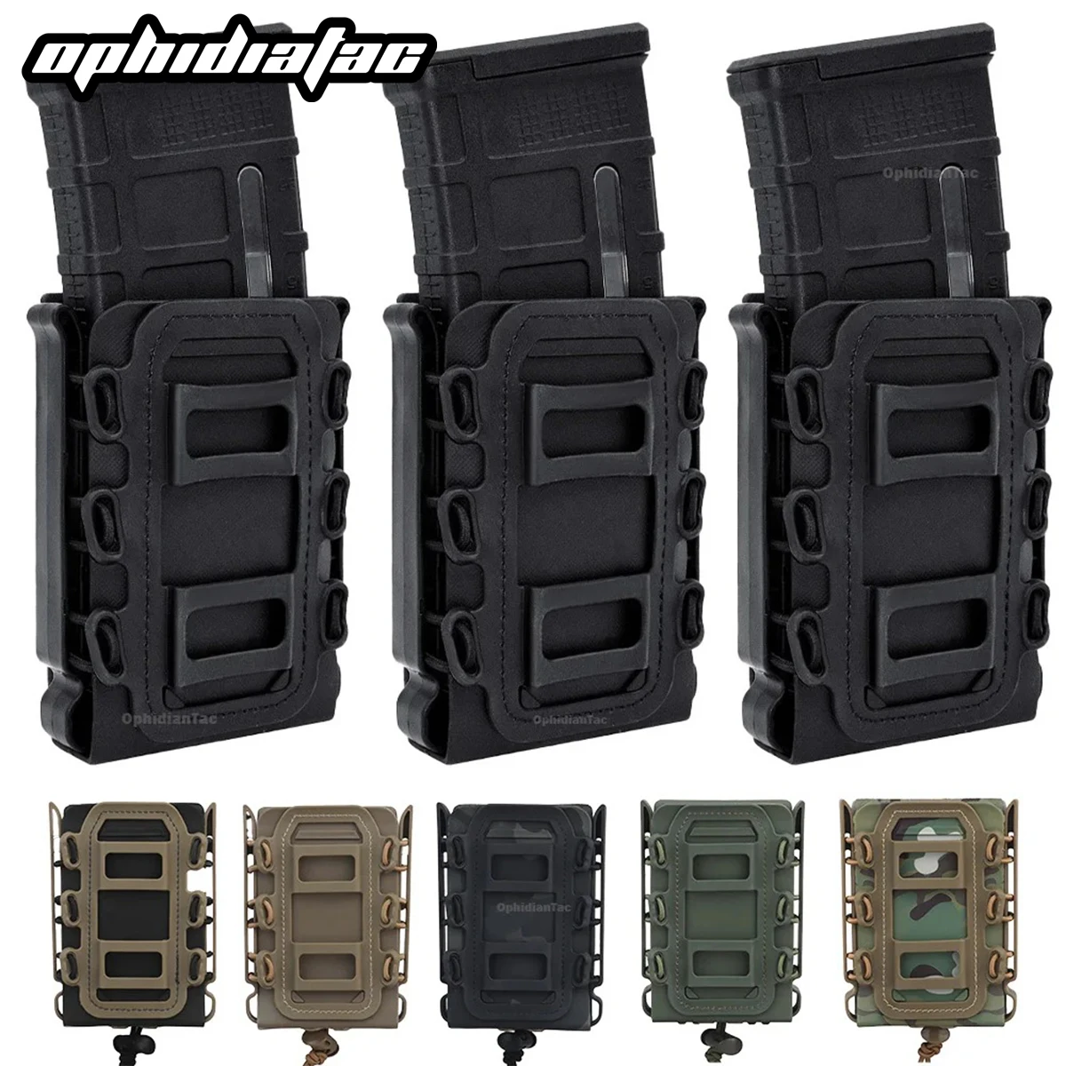 OPHIDIANTAC Porta cargadores táctico MOLLE para cinturón - imagen 2