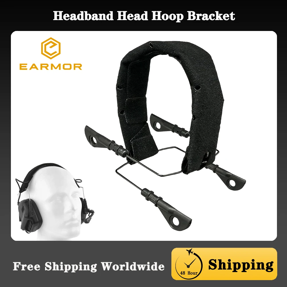 Soporte diadema EARMOR M32 M31H M4 para protección auditiva táctica