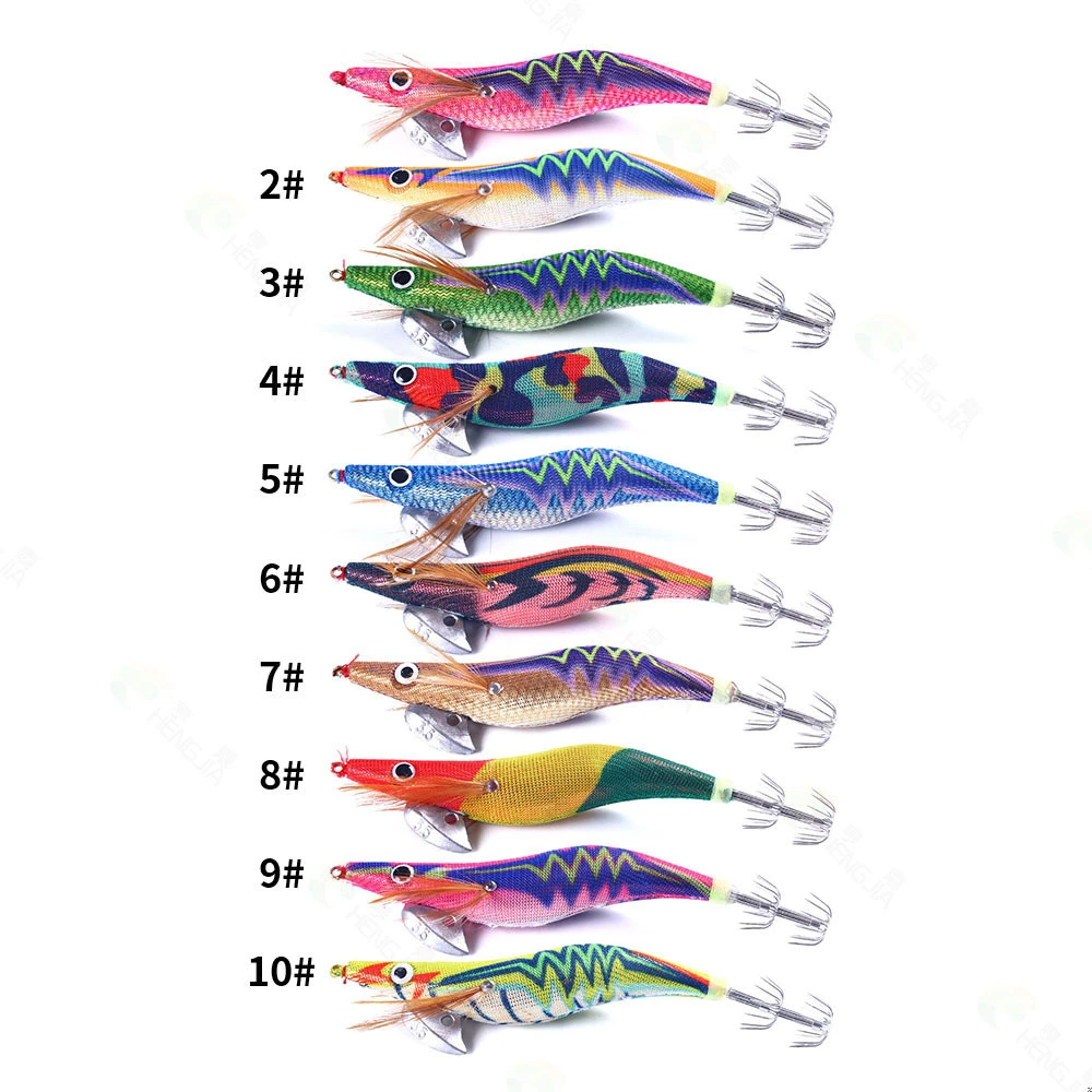 Señuelo duro luminoso camarón para pesca de calamar - imagen 4