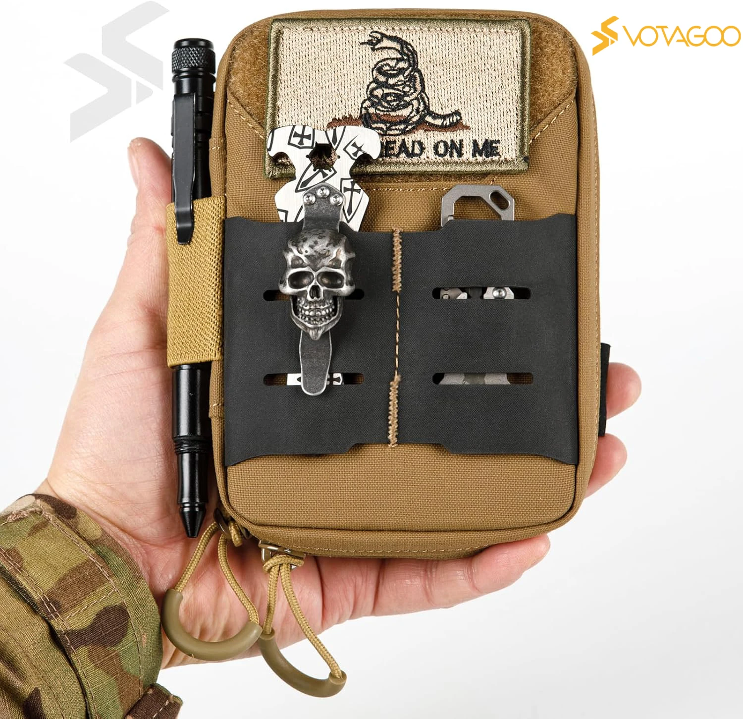 VOTAGOO EDC bolsa organizadora MOLLE de bolsillo táctica nailon - imagen 2