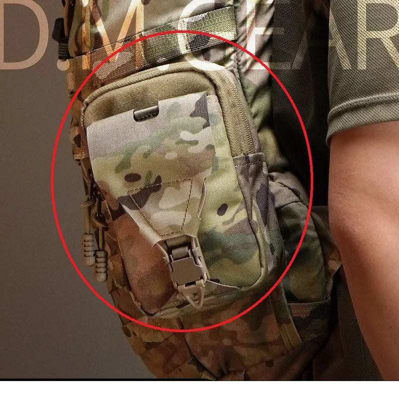 Bolsa táctica colgante MOLLE pequeña para ciclismo aire libre - imagen 3
