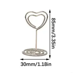 Soporte números decorativos metal forma corazón para eventos