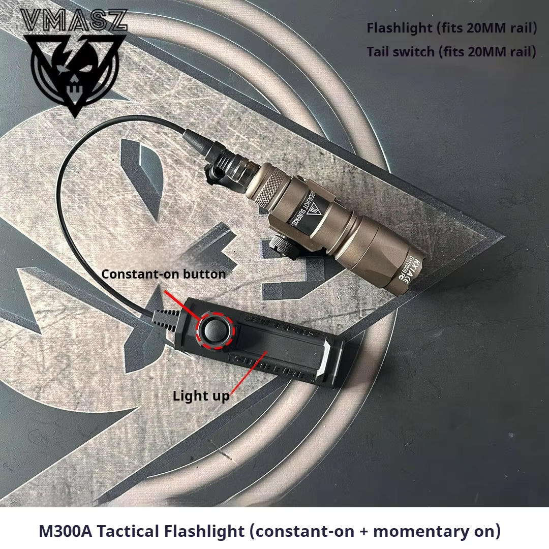Linterna táctica Surefire M600B/M600C Rail Picatinny para pistola o rifle - imagen 4