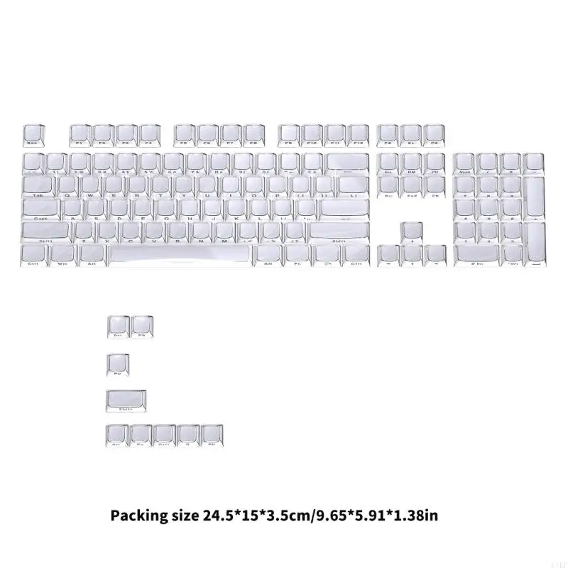 Teclas blancas para teclado mecánico retroiluminación RGB con cristal - imagen 5