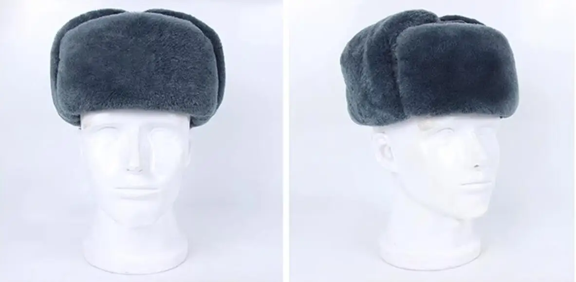 Gorro ushanka mostrado en uso