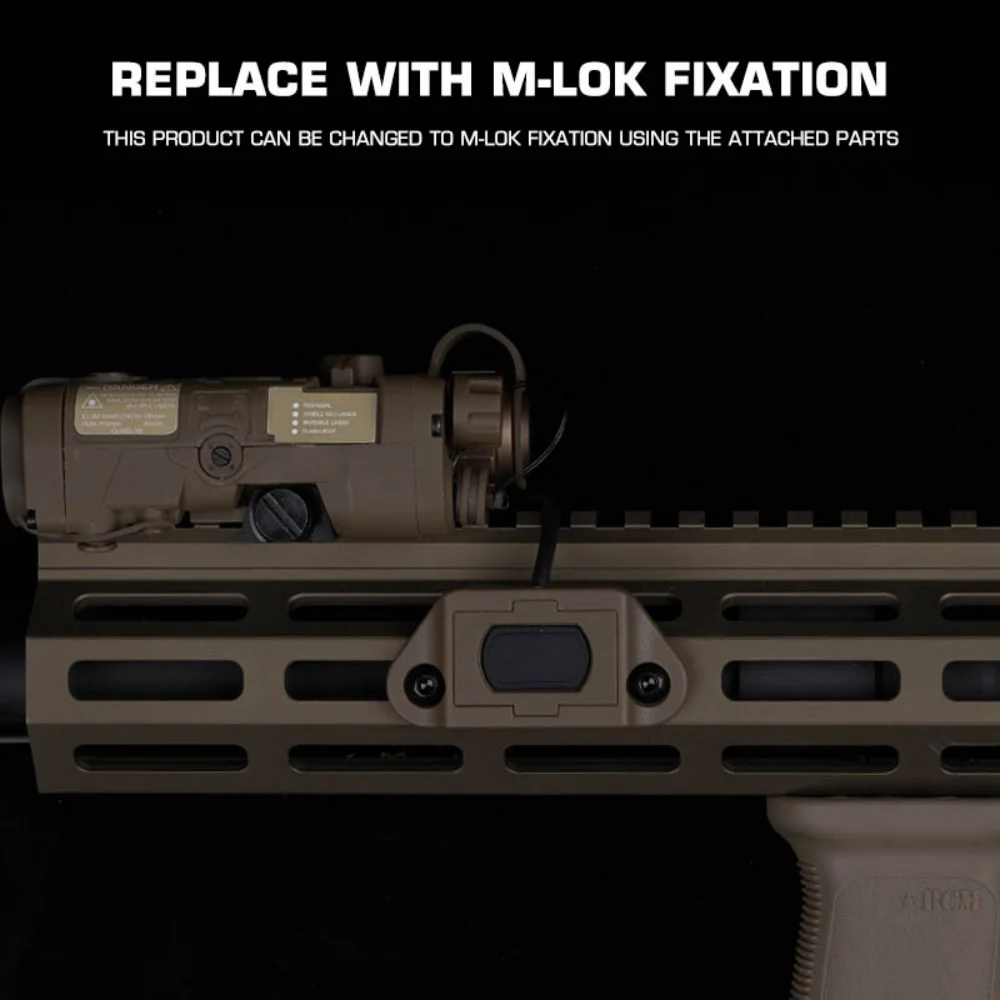 Conector Picatinny M-LOK POSEIDON DEFENSE MOD táctico para luz PEQ - imagen 4