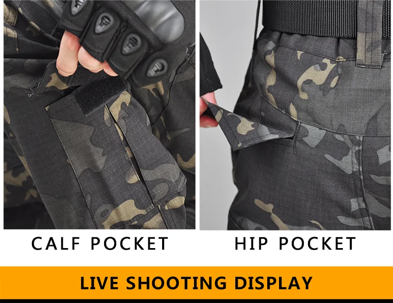 Camiseta táctica camuflaje manga larga secado rápido - imagen 3