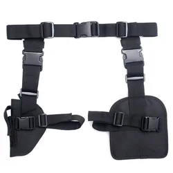 Funda de pierna táctica para pistola – Nailon resistente para diestros
