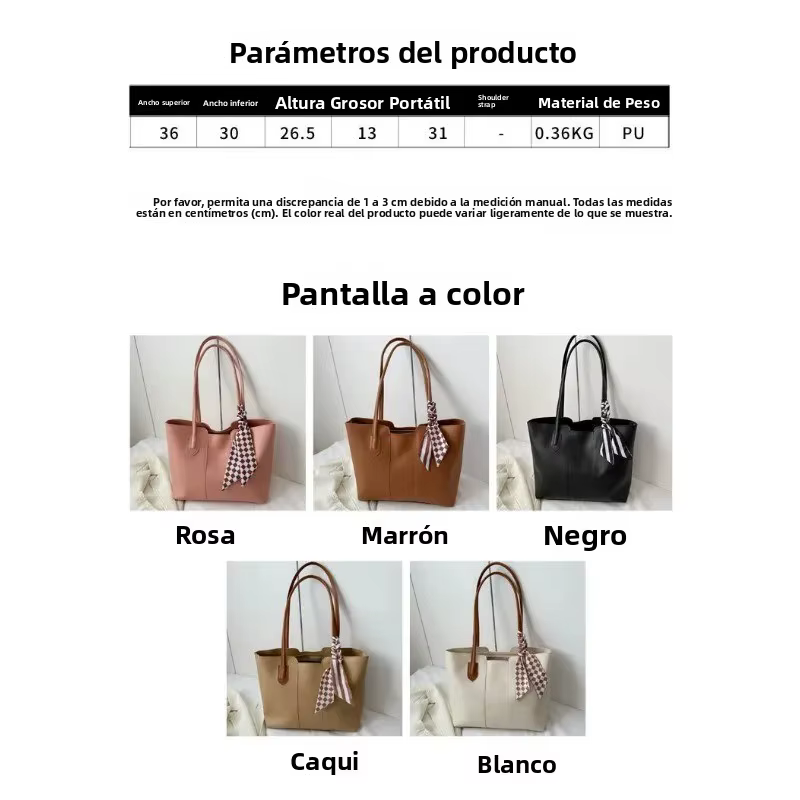 Bolso de hombro táctico mujer gran capacidad para diario - imagen 2