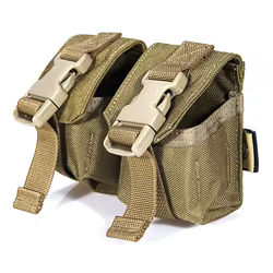 Chaleco táctico MOLLE con bolsa para granada M67
