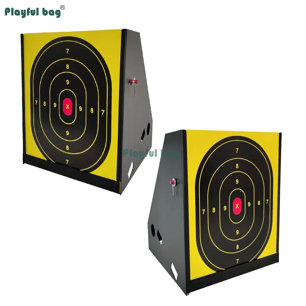 Gel Blaster objetivo giratorio airsoft de metal rojo - imagen 4