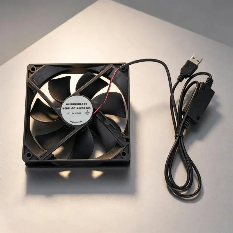 Ventilador USB con control de velocidad y rodamiento hidráulico - imagen 3