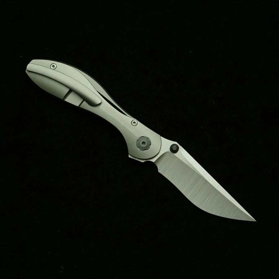 Navaja táctica plegable M390 con rodamientos cerámicos y titanio - imagen 3